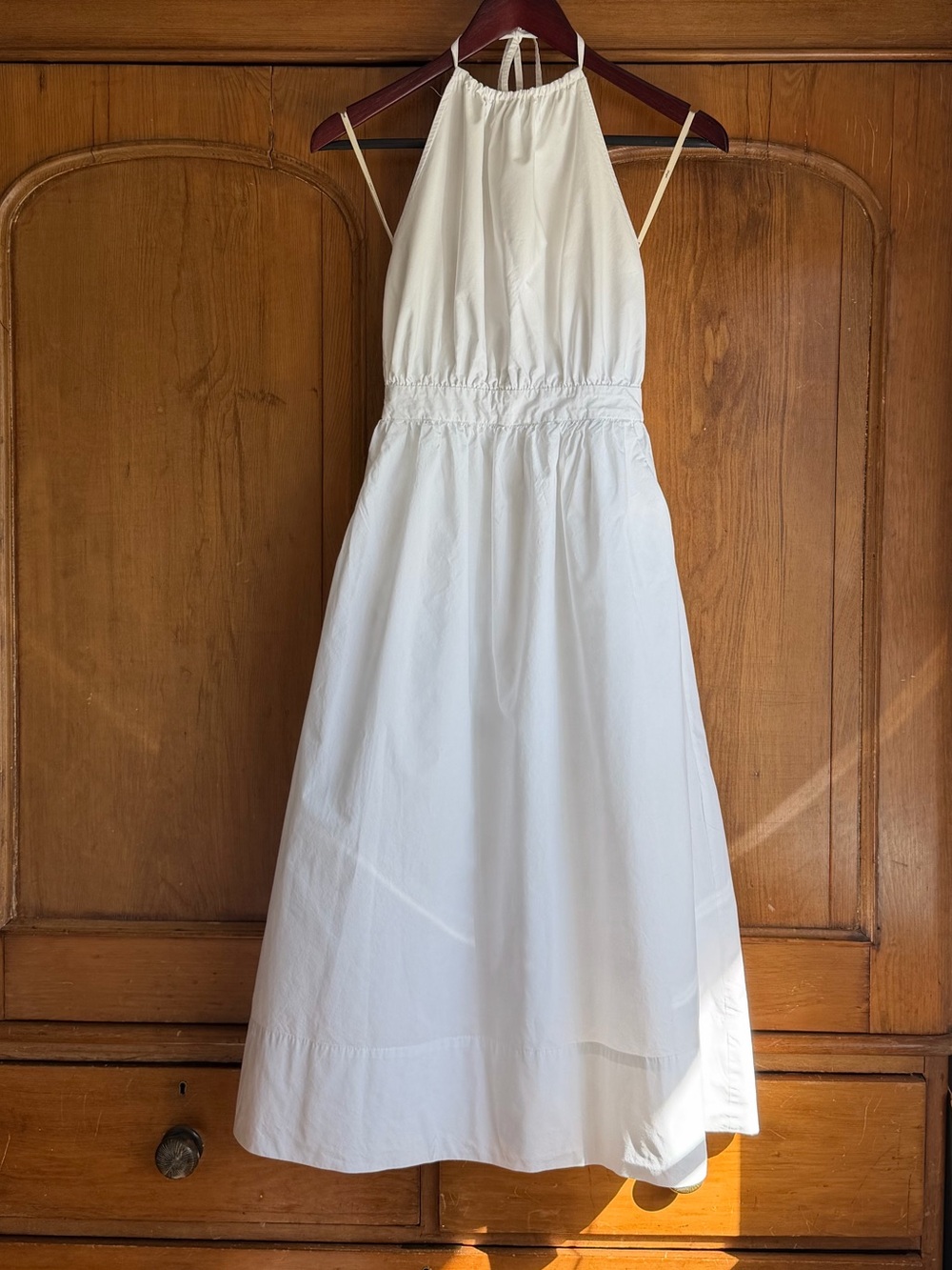 Wilfred White Halter Midi Dress